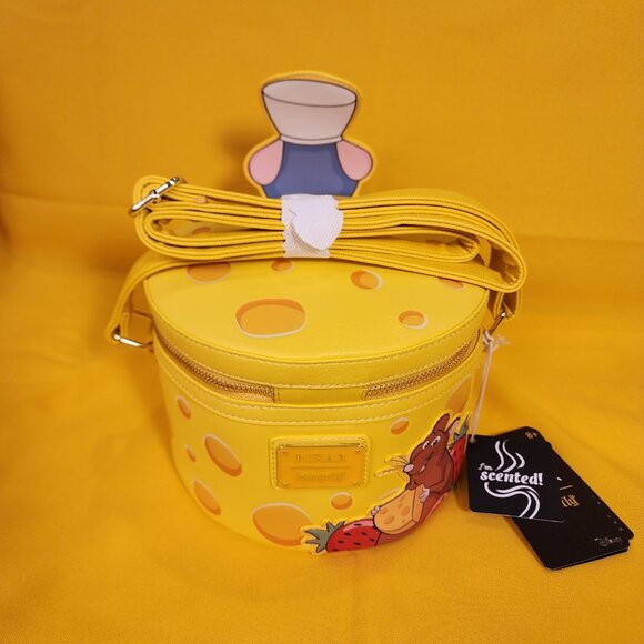 Loungefly Disney Pixar Ratatouille Remy Cheese Strawberry Scented Crossbody Bag - Picture 8 of 14